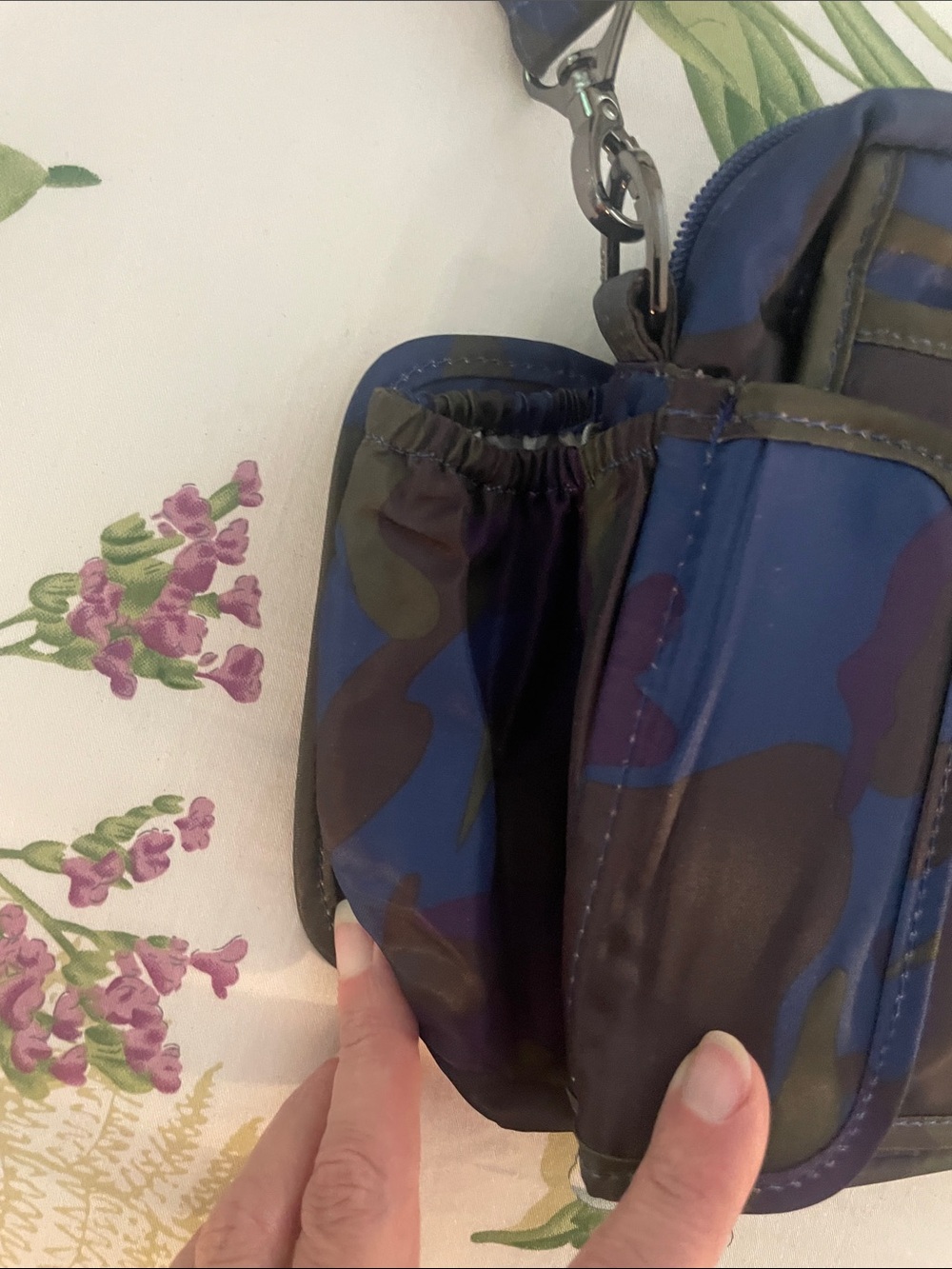 Lug Crossbody Utility Bag - Blue Camouflage - Picture 3 of 11